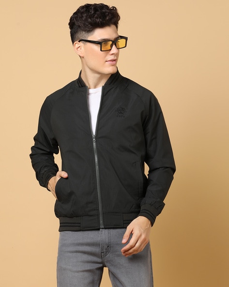 Zip-Front Bomber Jacket