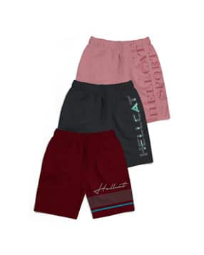 hellcat Pack of 3 Shorts with Elasticated Waistband-picture-15
