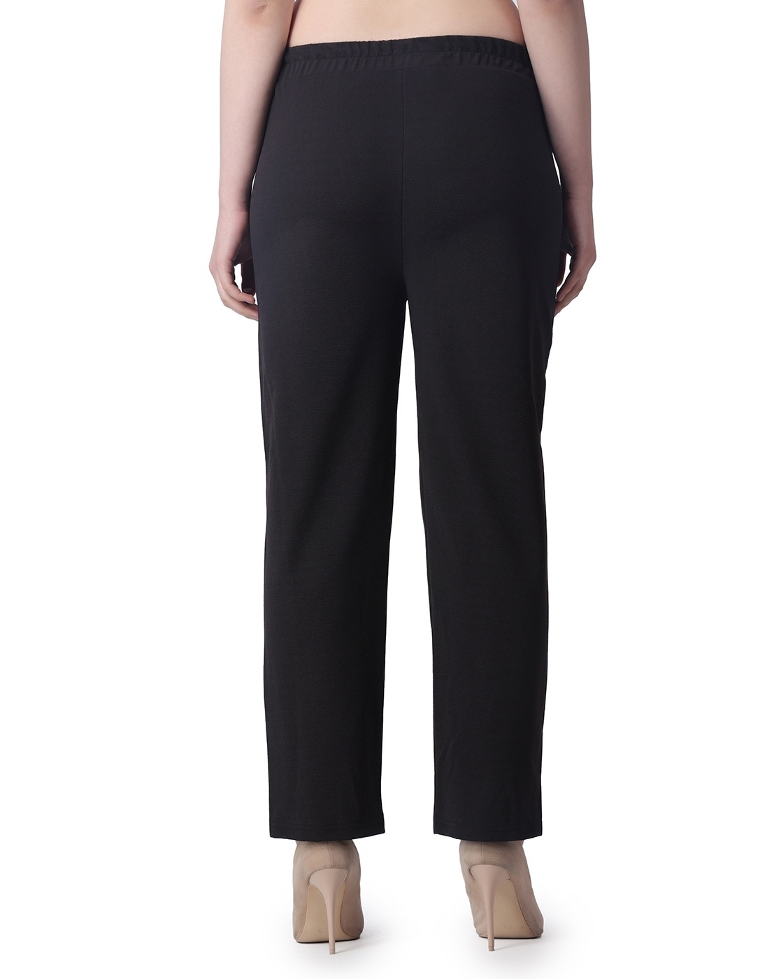 Buy Black Trousers & Pants for Women by POPWINGS Online