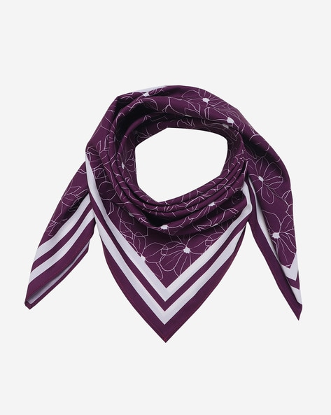 Louis Vuitton Silk Printed Scarf - Purple Scarves and Shawls