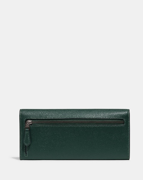 Crossgrain leather 2024 continental wristlet