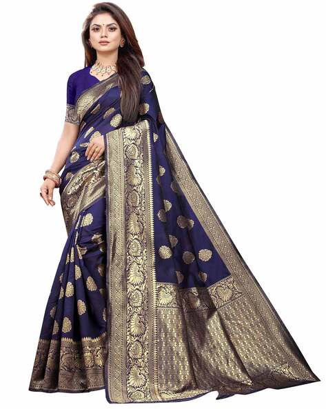 Buy Sap Green Sarees for Women by Charukriti Online | Ajio.com