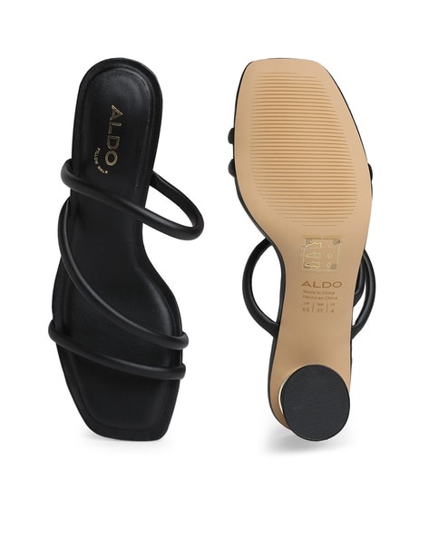 Buy Black Heeled Sandals for Women by Aldo Online Ajio