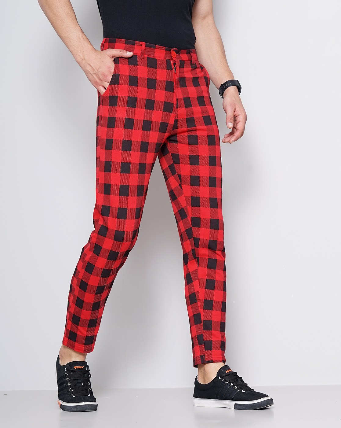 red  black young mens plaid flannel lounge pants  Five Below  let go   have fun