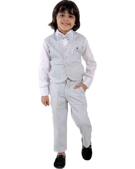 Buy Grey White Sets for Boys by FOURFOLDS Online
