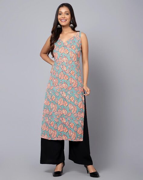 Pink Banarasi Silk Straight Kurti Pant Set Party Wear Look For Women  Designing | eBay
