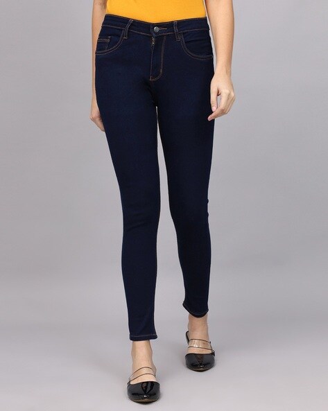 Buy Light Blue Jeans & Jeggings for Women by DNMX Online