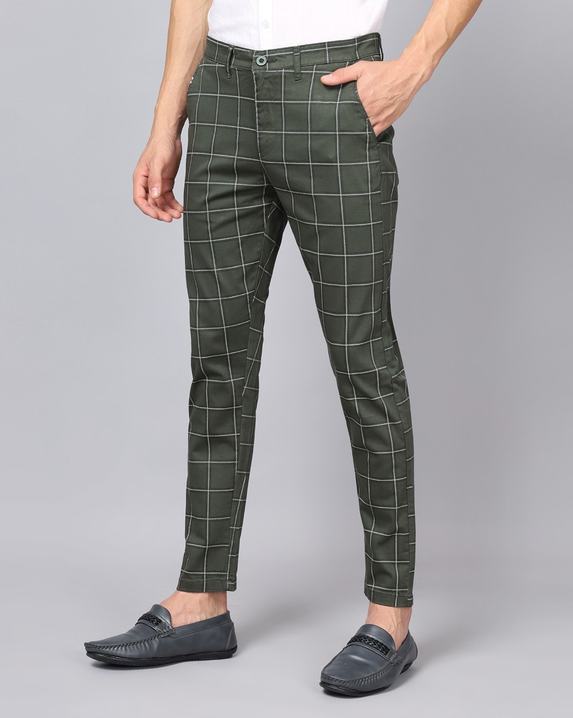 Fratelli -SKY- Window Pane Check Trousers - Tom Dick & Harry Menswear