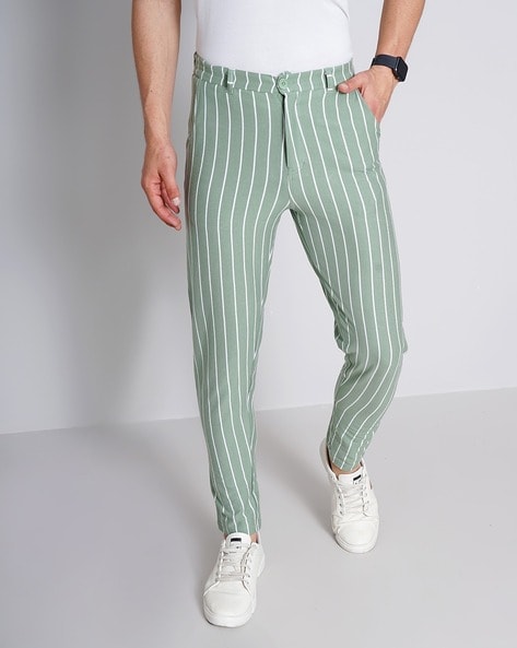 Buy Green Striped Pants For Women Online in India  VeroModa