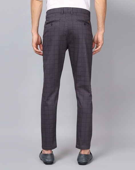 Suit trousers Skinny Fit - Blue/Checked - Men | H&M