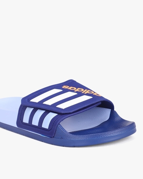 Adidas blue flip discount flops