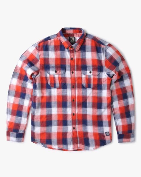 Buy Red Shirts for Boys by YB DNMX Online | Ajio.com