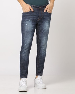 Men Mid-Wash Low-Rise Relaxed Fit Jeans