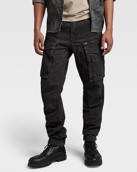 Buy Mens Whis Black Tapered Cargo Pant Online  SNITCH