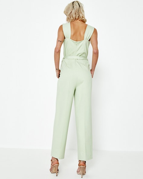 Zip-Front Jumpsuit with Insert Pockets