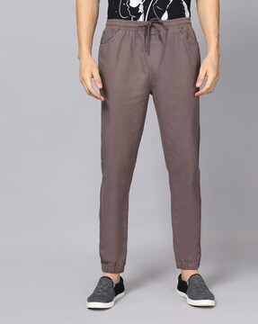 Flat-Front Slim Fit Jogger Pants