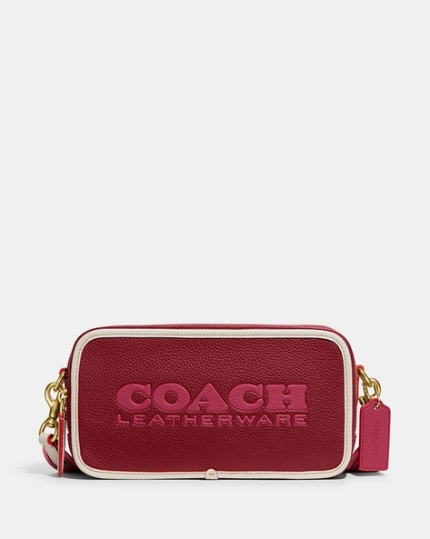 COACH MINI JAMIE CAMERA BAG with COACH STRIPE IN SV/BLACK SADDLE (CH30 –  eatsleepshop