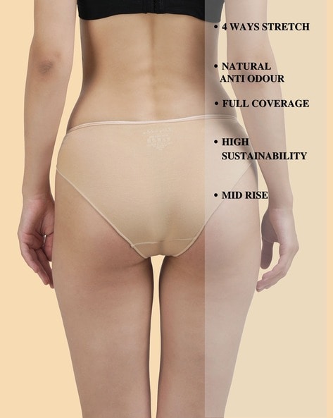Organic Bamboo outer elastic bikini for Women-pack of 3