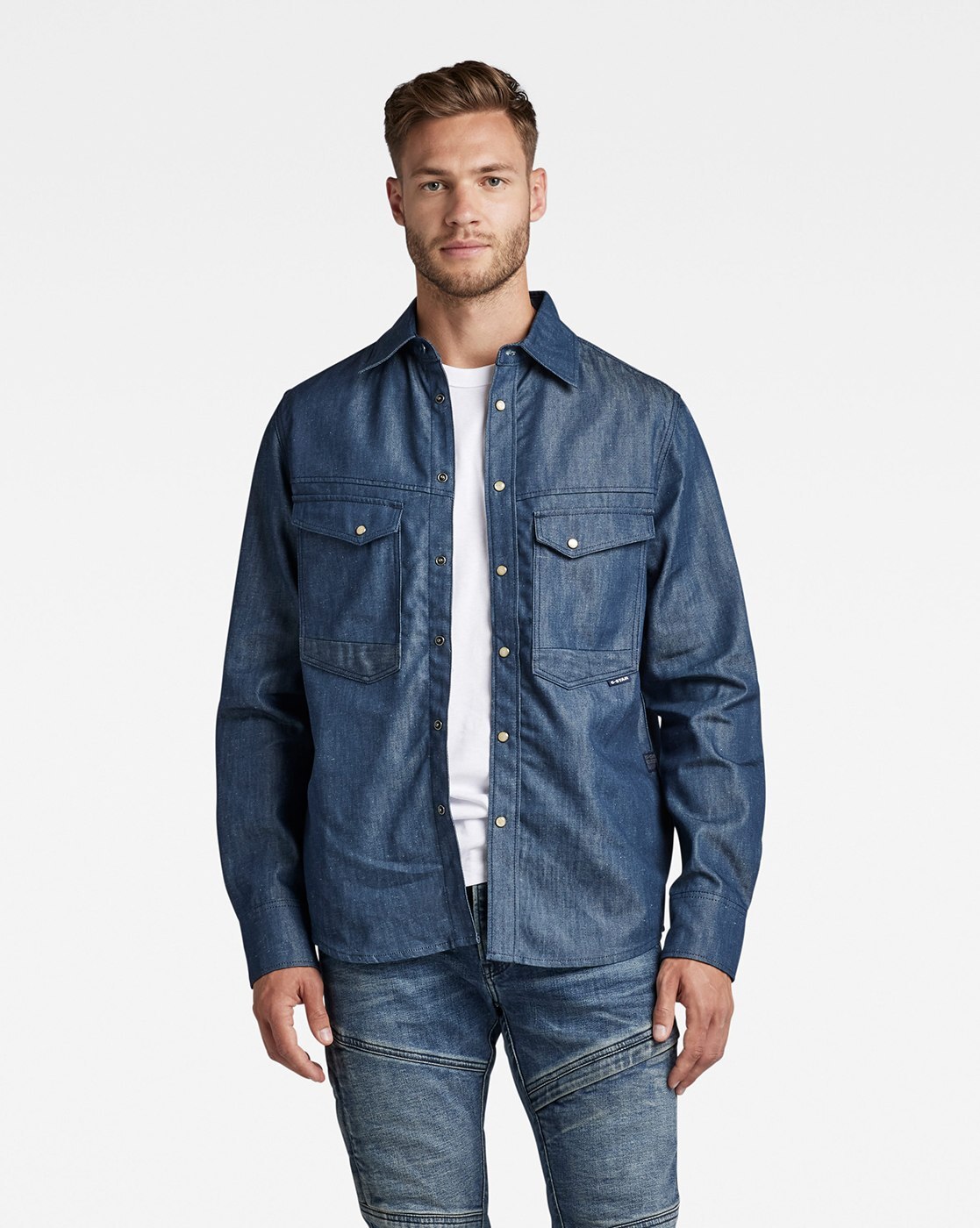 Unisex Premium Dakota Regular Shirt Evergreen | G-Star RAW® TH