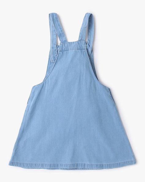 Embroidered sales dungaree dress