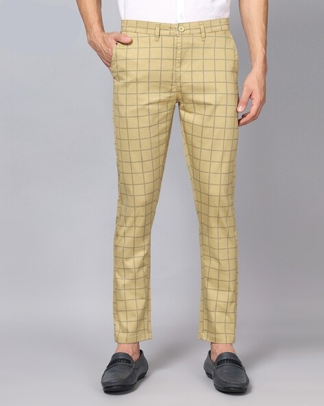 Buy Arrow Newyork Jackson Super Slim Outline Check Trousers - NNNOW.com