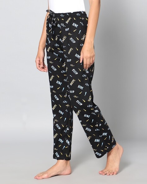 Buy Angel Soft Pure Cotton Black Pyjamas for Women with Side Pockets (Pack  Of 1) (30/L) Online at Best Prices in India - JioMart.