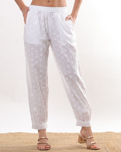 Cantabil Women Off White Pant