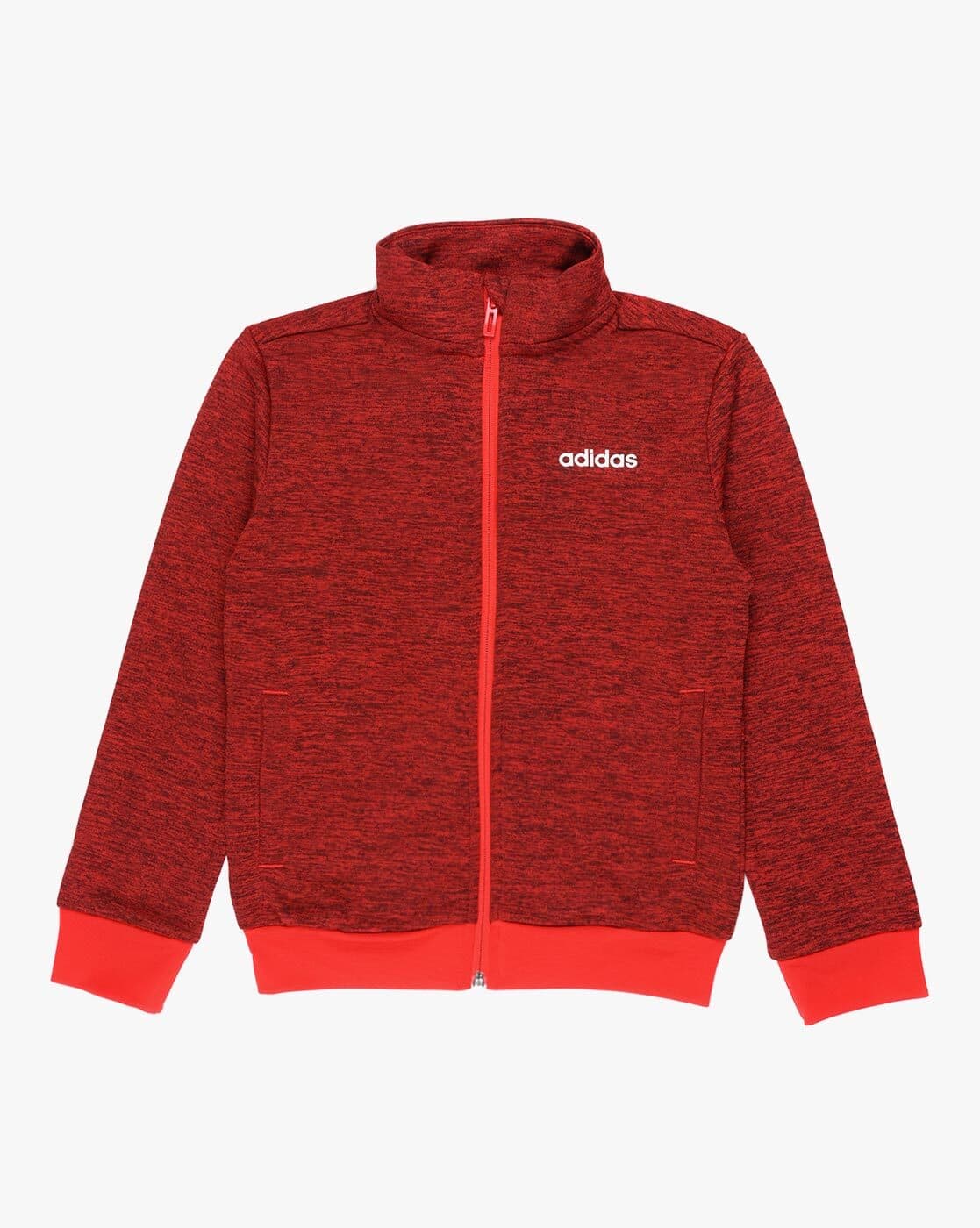 Buy Adidas Kids Logo Print Zip-Front Track Jacket | Red