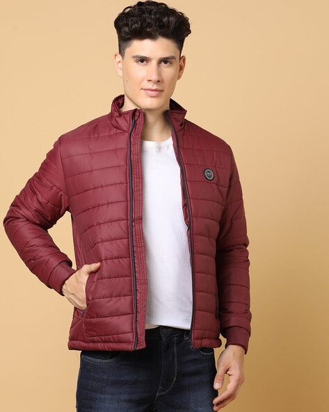 Wine red hot sale puffer jacket