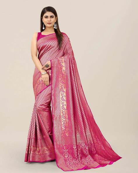 Buy Grey Sarees for Women by MORCHARI Online | Ajio.com