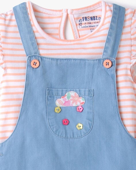 Dungaree dress for clearance baby girl online