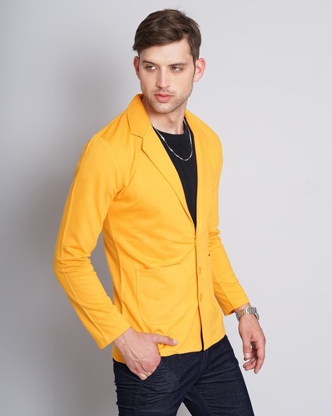 Yellow on sale colour blazer