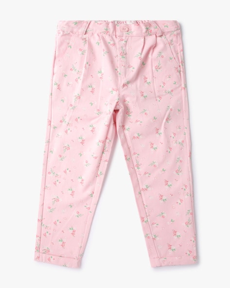 Buy Pink Trousers & Pants for Girls by Elle Kids Online