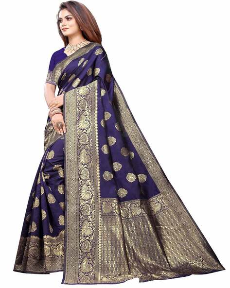 Buy Banarasi Silk Saree With Blouse Piece LOVER-BIRD1 Online @ ₹559 from  ShopClues