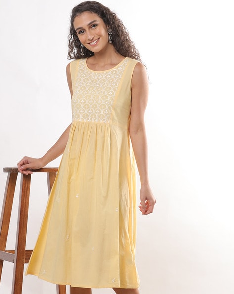 Buy Yellow Dresses Gowns for Women by Svrnaa Online Ajio