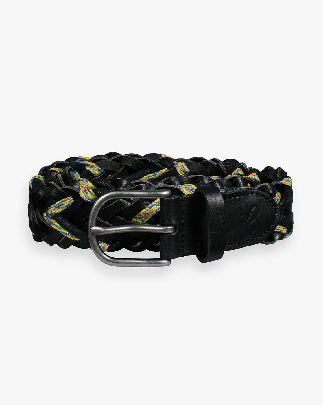 indi & cold Braided Leather Belt in Black – Yoka