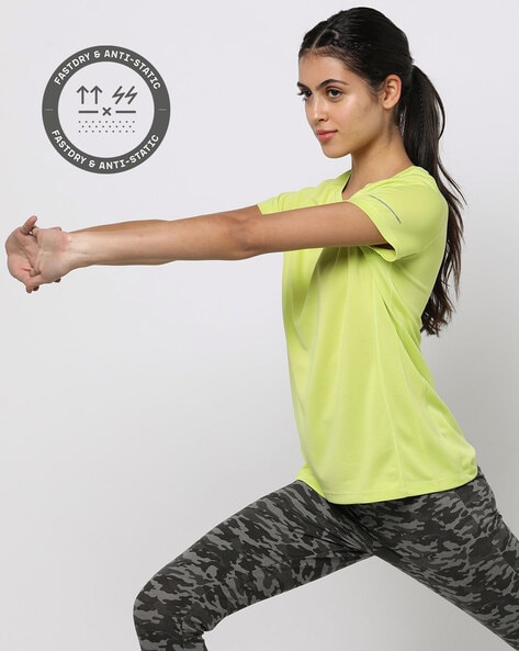 FastDry Crew-Neck T-Shirt with Raglan Sleeves