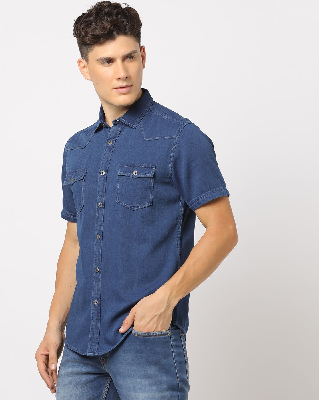 Buy Blue Tshirts for Men by AJIO Online | Ajio.com