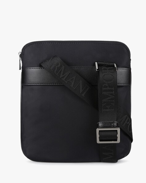 EA7 Emporio Armani TRAIN CORE MINI POUCH BAG UNISEX - Across body bag -  black/white/black - Zalando.de
