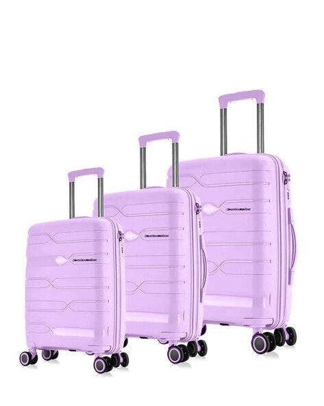 Purple discount luggage set