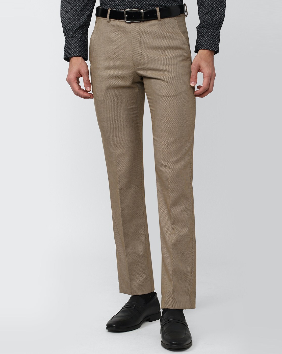 Plaid Light Brown Pants – HolloMen