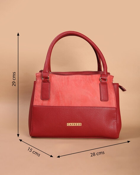 Buy CAPRESE Faux Leather Womens Formal Medium Satchel Hand Bag | Shoppers  Stop
