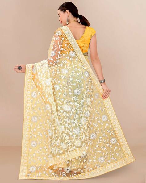 Chikankari Georgette jaal sarees – The Chikan Store