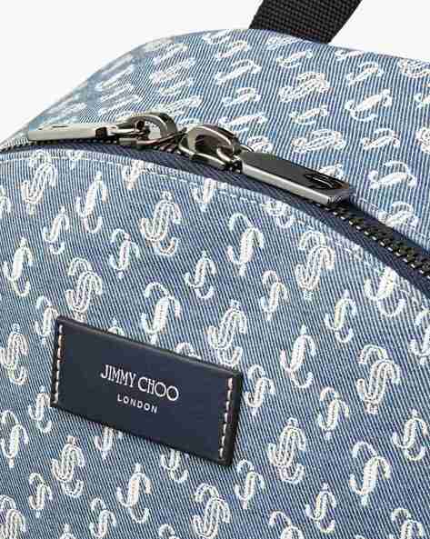 Buy Jimmy Choo Wilmer JC Monogram Backpack Blue Color Men AJIO