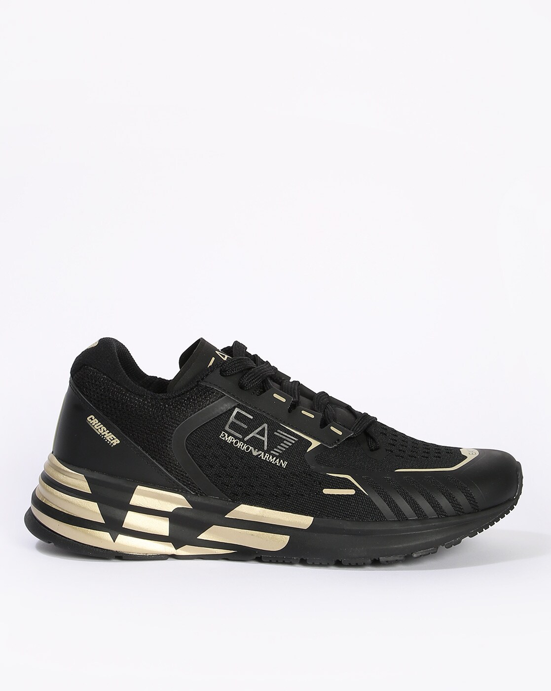 Emporio armani stan hot sale eagle debossed trainers