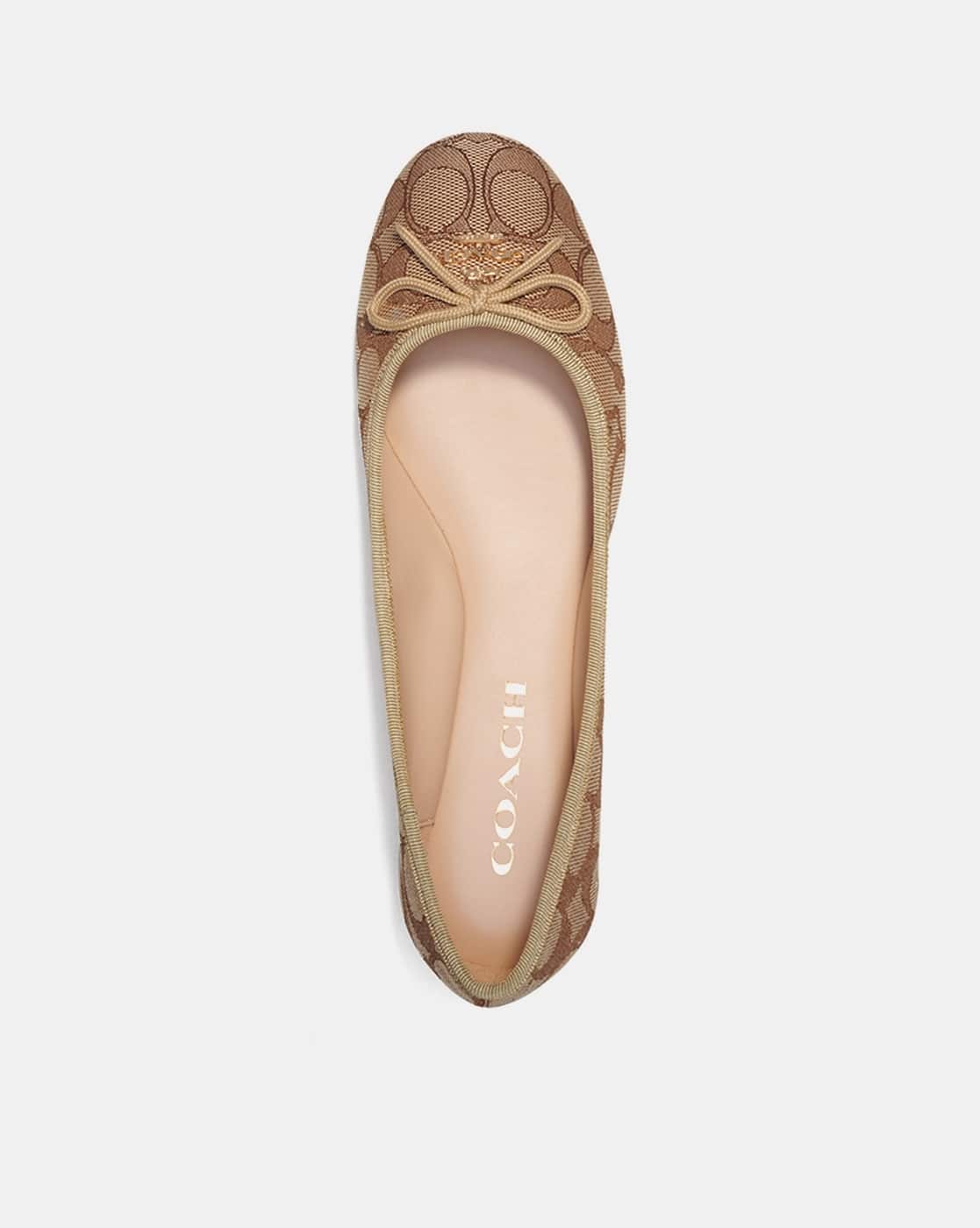 Buy Coach Alina Ballet in Signature Jacquard | Taupe Color Women