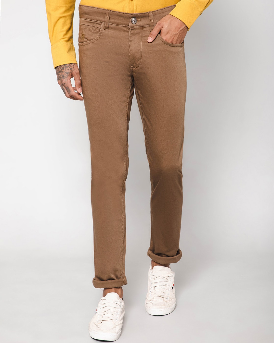 Buy Black Trousers & Pants for Men by Cantabil Online | Ajio.com