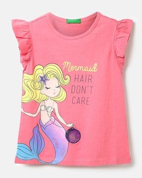united colors of benetton Mermaid Print Round-Neck Top-picture-39