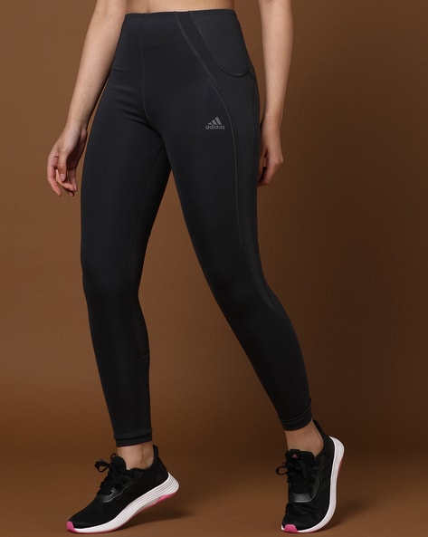 Panelled Leggings with Placement Logo Print