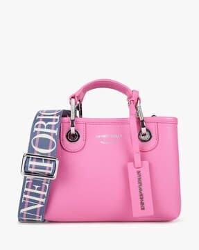 EMPORIO ARMANI ショルダーバッグ ピンク Buy EMPORIO ARMANI Small My EA Shopping Bag with Detachable Logo